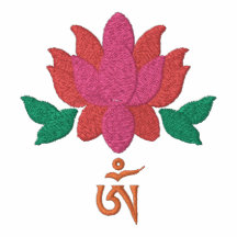 Lotus mit tibetanischem OM-Hemd