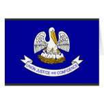 Louisiana-Flagge Karte