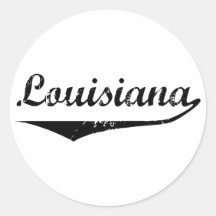 Louisiana Runder Aufkleber