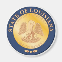 Louisiana-Staats-Siegel-Magnet Kühlschrankmagnet