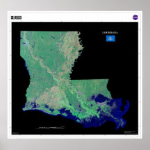 Louisiana vom Raum-Plakat