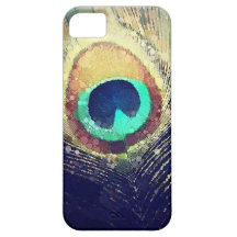 Love2Snap Pfau-Feder Etui Fürs iPhone 5