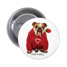 LOVE-A-BULL Pin Buttons