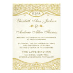 Love Birds Vine Pattern Wedding Invitation einladungen