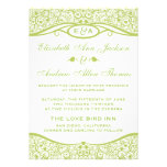 Love Birds Vine Pattern Wedding Invitation einladungen