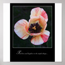 LoveandLaughterTulip Posterdruck