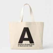 LoveType_Akzidenz-Grotesk mutig Leinentasche
