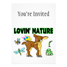 Lovin Natur-Tiere Einladungskarten