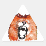 Löwe Dreieckaufkleber