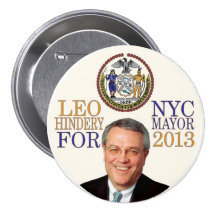 Löwe Hindery für NYC Bürgermeister im Jahre 2013 Anstecknadel