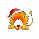 Löwe-Weihnachten Postkarte