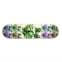 LÖWIN MIT DRUCK DES DRACHE-SCHWANZ-GOTH SKATEBOARD BRETTER