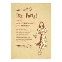 Luau Einladungen
