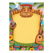 Luau Einladungen, hawaiische Party Einladungen