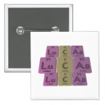 Lucas als Lutetium-Kohlenstoff-Arsen Anstecknadelbuttons
