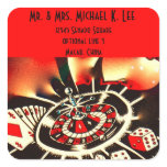 Lucky Casino Gambling  Return Address Label aufkleber