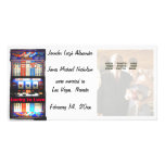 Lucky in Love Las Vegas Wedding Announcement fotokarten
