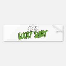 lucky shirt auto aufkleber