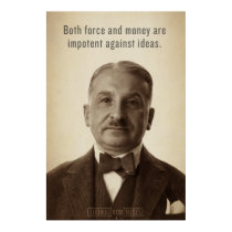 Ludwig von Mises-Ideen-Druck poster