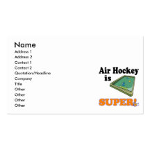 Luft-Hockey ist Super Visitenkartenvorlagen
