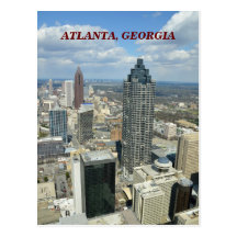 Luftaufnahme von Atlanta, Georgia Postkarte