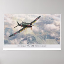 Luftfahrt-Kunst-Plakat "Mitsubishi A7M "