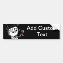 LulzSec Monocle-Mann ADDIEREN IHREN EIGENEN TEXT S Auto Aufkleber