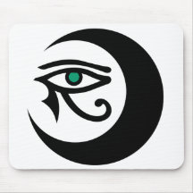 LunaSees Logo Mousepad (Schwarzes/Jadeauge)