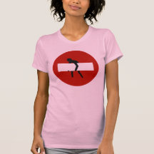 Lustig tragen Sie nicht Verkehrsschild ein T-shirts