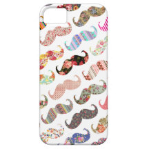 Lustige bunte girly Schnurrbart Schutzhülle Fürs iPhone 5