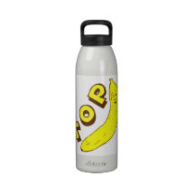 Lustige Büro-Chef-Spitzenbananen-Freiheits-Wasser- Wiederverwendbare Wasserflasche