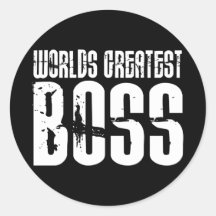 Lustige Büro Humor-Chefs: Der bestste Chef der Wel Sticker