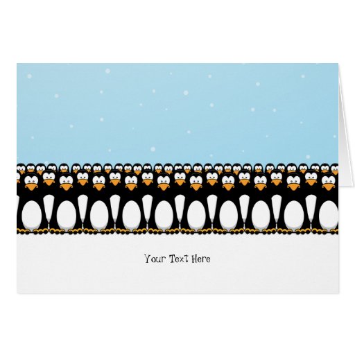 Lustige Cartoonpenguins-Gruß-Karten