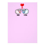 Lustige Cartoonschafe, Wedding Paare Einladung