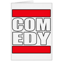 lustige Comic-Komödie stehen oben Schauspieler Grußkarte