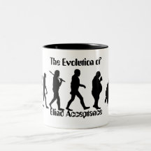Lustige Evolution der Mann-Parodie Tee Haferl