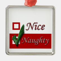 Lustige Feiertags-Dekorations-freche Listen-Nizza  Ornament