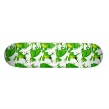 Lustige Frosch-Gefühl-verärgerte wütende neugierig Personalisiertes Skatedeck