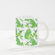 Lustige Frosch-Gefühl-wütende neugierige erschrock Kaffee Tassen