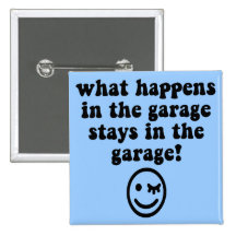 Lustige Garage Buttons