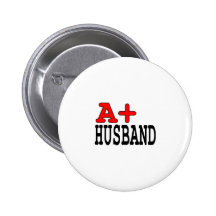 Lustige Geschenke für Ehemänner: A+ Ehemann Button