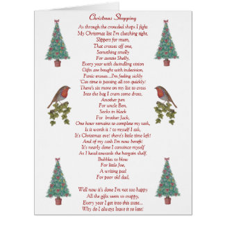 Weihnachtsgedicht Grußkarten &amp; Einladungen | Zazzle.de