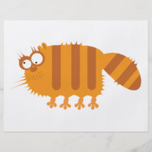 Lustige Katze Flyerbedruckung