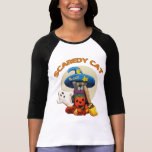 Lustige Katze Halloweens Scaredy Shirts