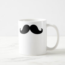 Lustige Lenkstangen-Schwarz-Schnurrbart-Becher Kaffee Haferl