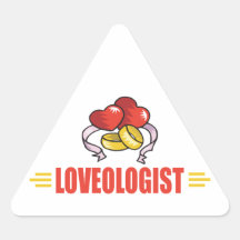 Lustige Liebe, Ringe, heiraten Dreieckige Aufkleber