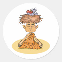 Lustige Meditation Aufkleber
