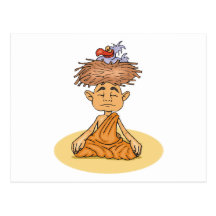 Lustige Meditation Postkarten