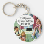 Lustige Retro Hausfrau Keychain 1 Schlüsselbänder