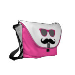 Lustige rosa Sonnenbrille mit dem Schnurrbart Kuriertaschen
